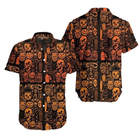 Hawaiian Aloha Shirt Everyday Is Halloween For Men Women