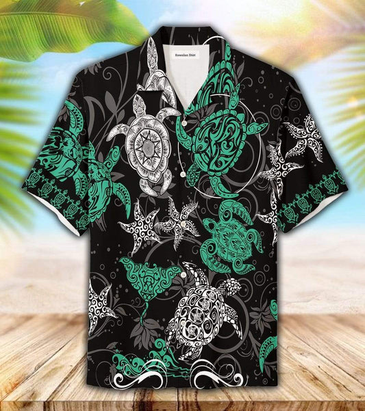 Hawaiian Aloha Shirt Haida Spirit Sea Turtle For Men Women