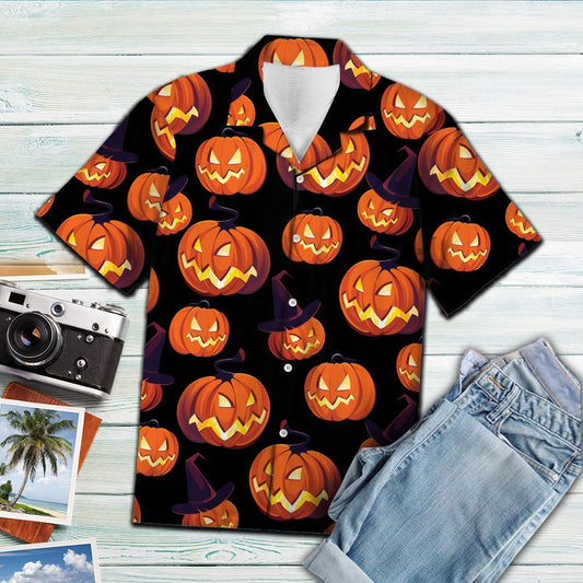 Hawaiian Shirt 3d Halloween Pumpkin For Men Women