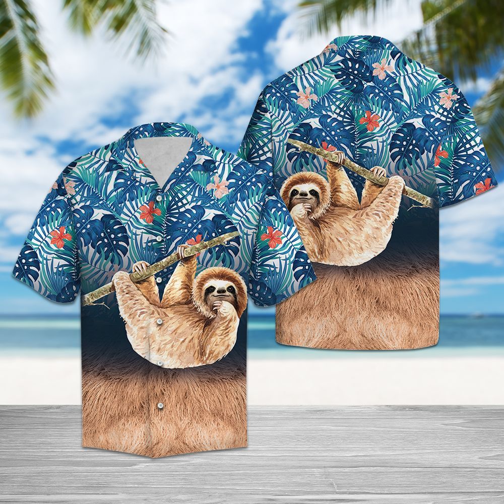 Hawaiian Shirt 3d Sloth For Men Women