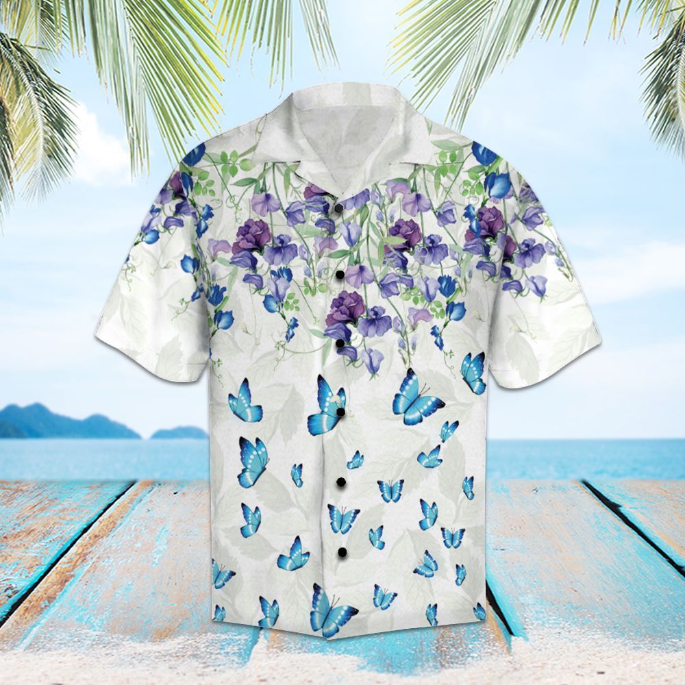 Hawaiian Shirt Butterfly Flower For Men Women