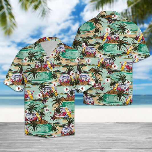 Hawaiian Shirt Caravan Camping Beach For Men Women