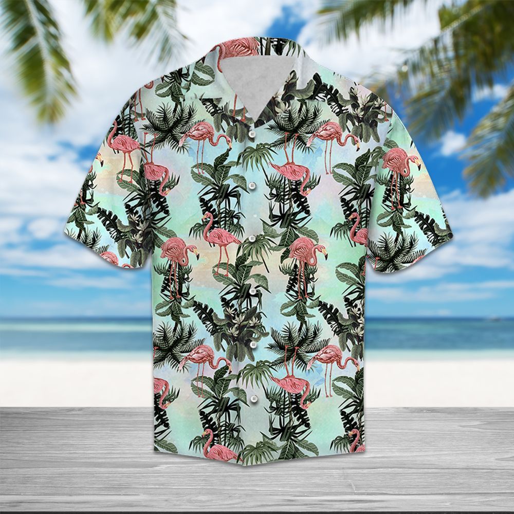 Hawaiian Shirt Flamingo Summer For Women Men