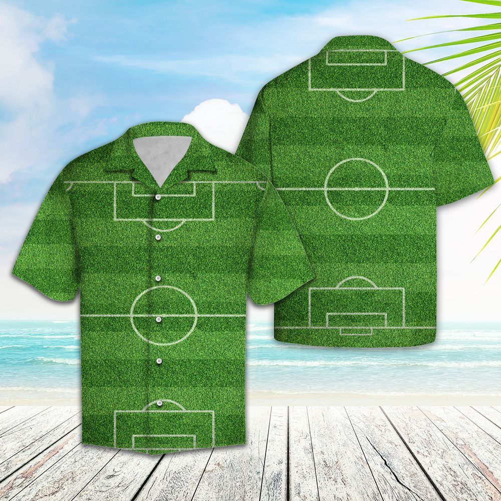 Hawaiian Shirt Football Pitch For Men Women