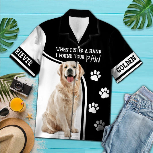 Hawaiian Shirt Golden Retriever When I Need A Hand For Men Women