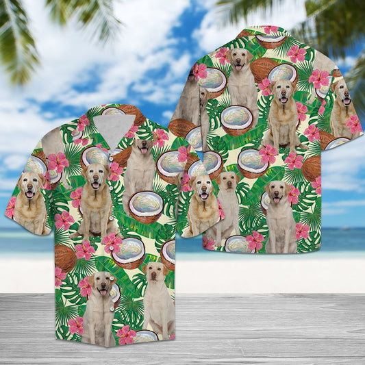 Hawaiian Shirt Labrador Retriever Tropical Coconut For Men Women