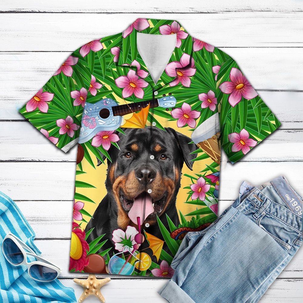 Hawaiian Shirt Rottweiler Summer Party For Men Women