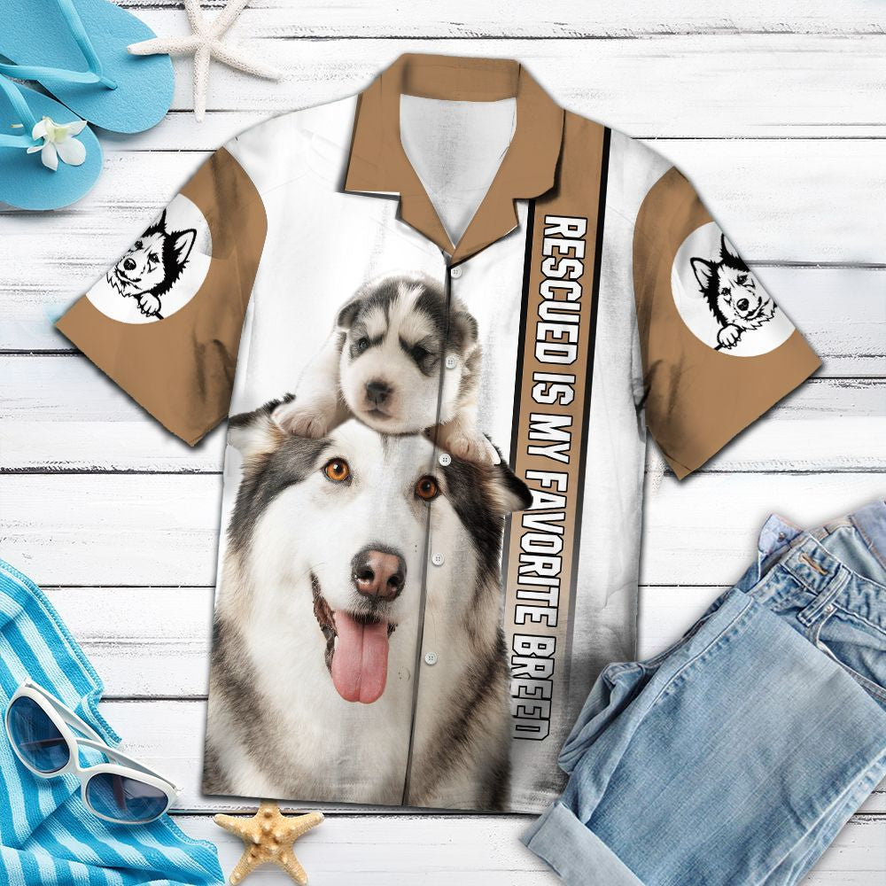 Hawaiian Shirt Siberian Husky Is My Favorite Breed For Men Women