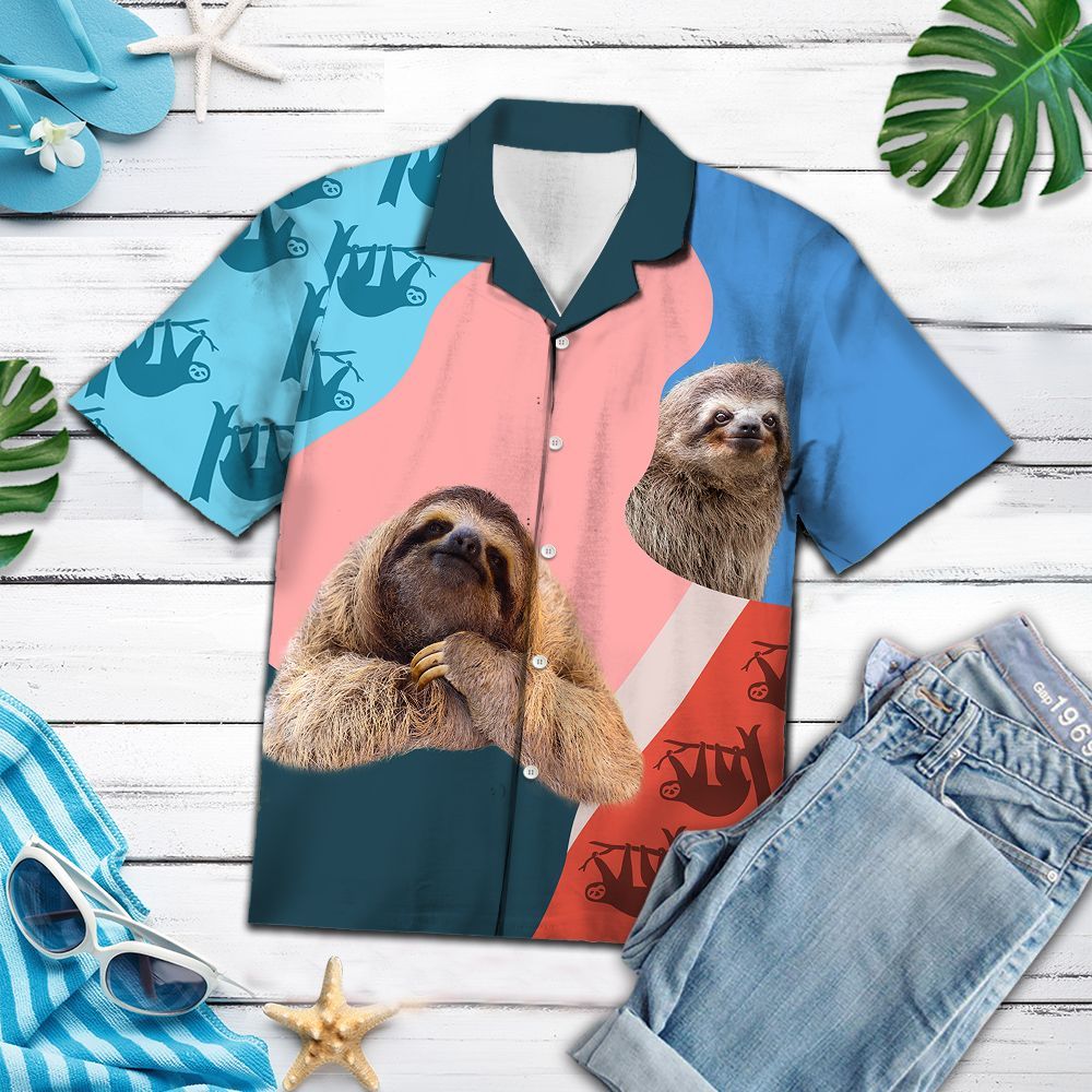 Hawaiian Shirt Sloth Lover For Men Women