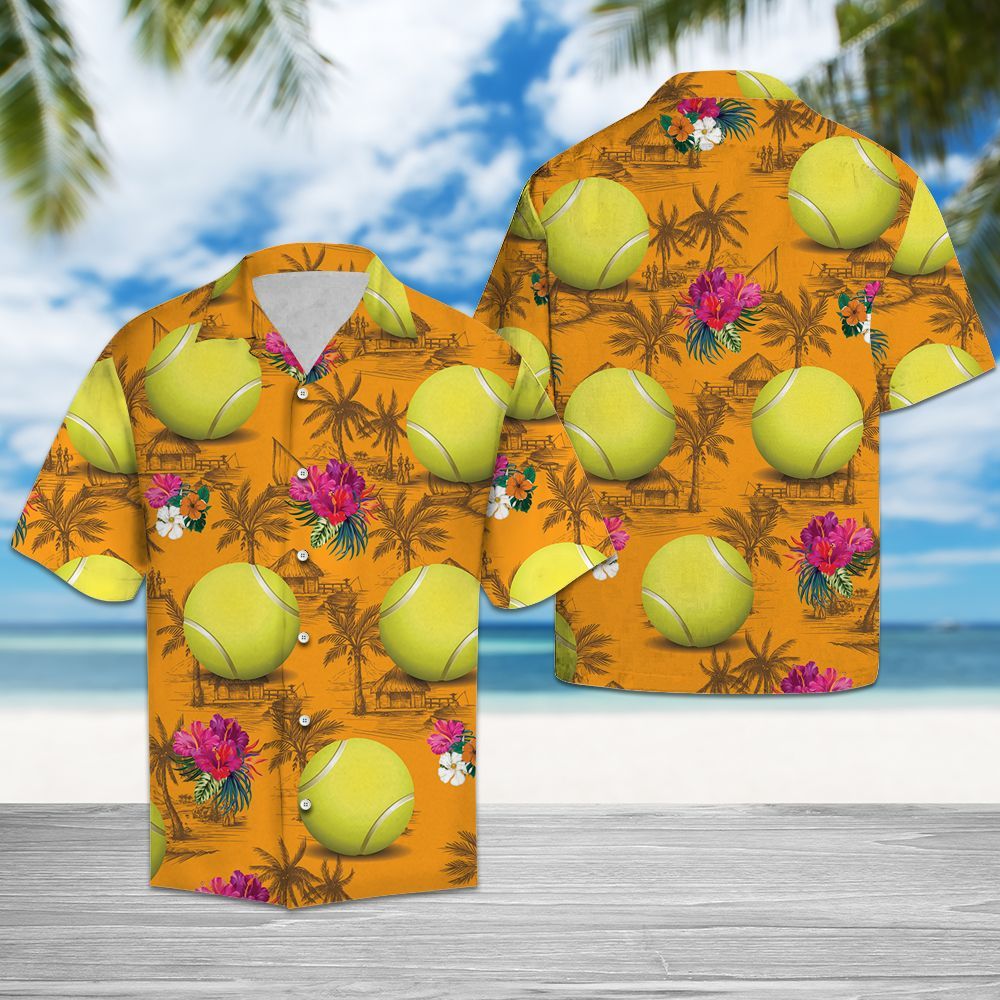 Hawaiian Shirt Tennis Tropical Flowers For Men Women