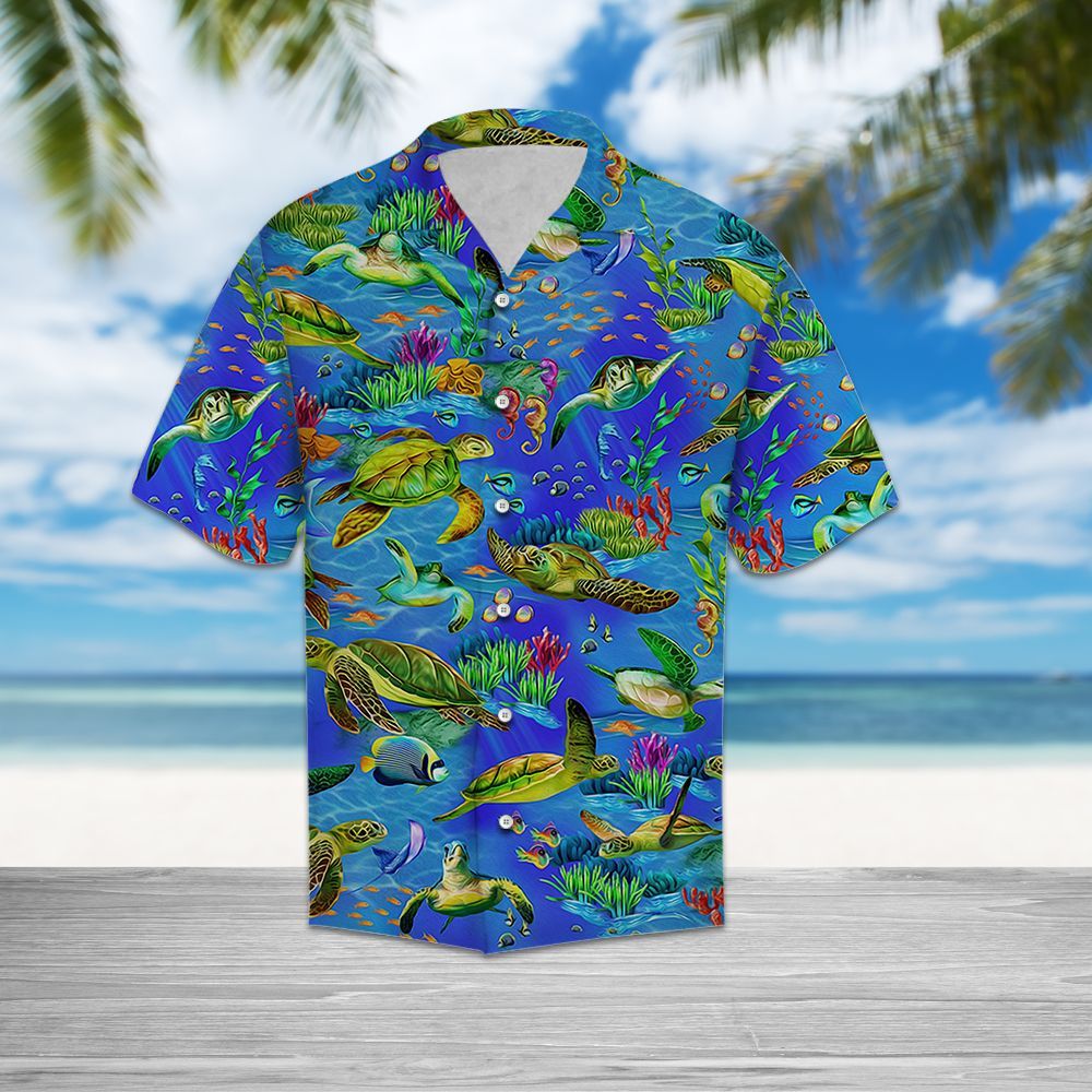 Hawaiian Shirt Turtle Beautiful Ocean For Women Men