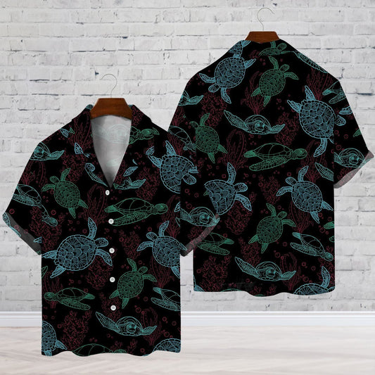 Hawaiian Shirt Turtle Light For Men Women