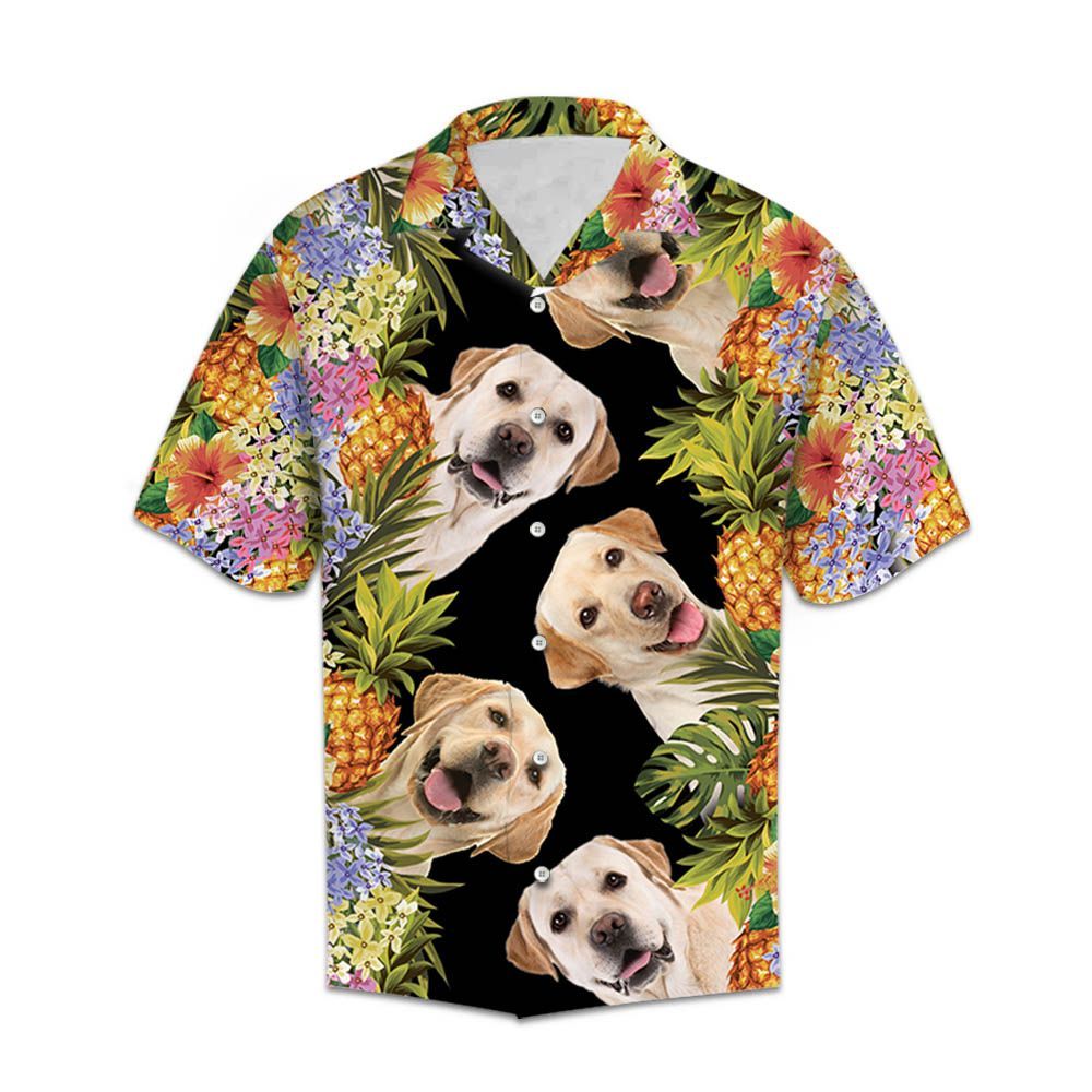 Hawaiian Shirt Women Men Aloha Labrador Retriever