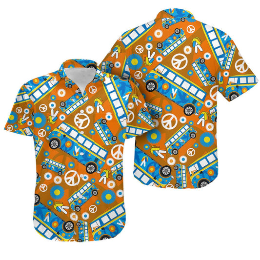 Hippie Camping Hawaiian Shirt For Men Women