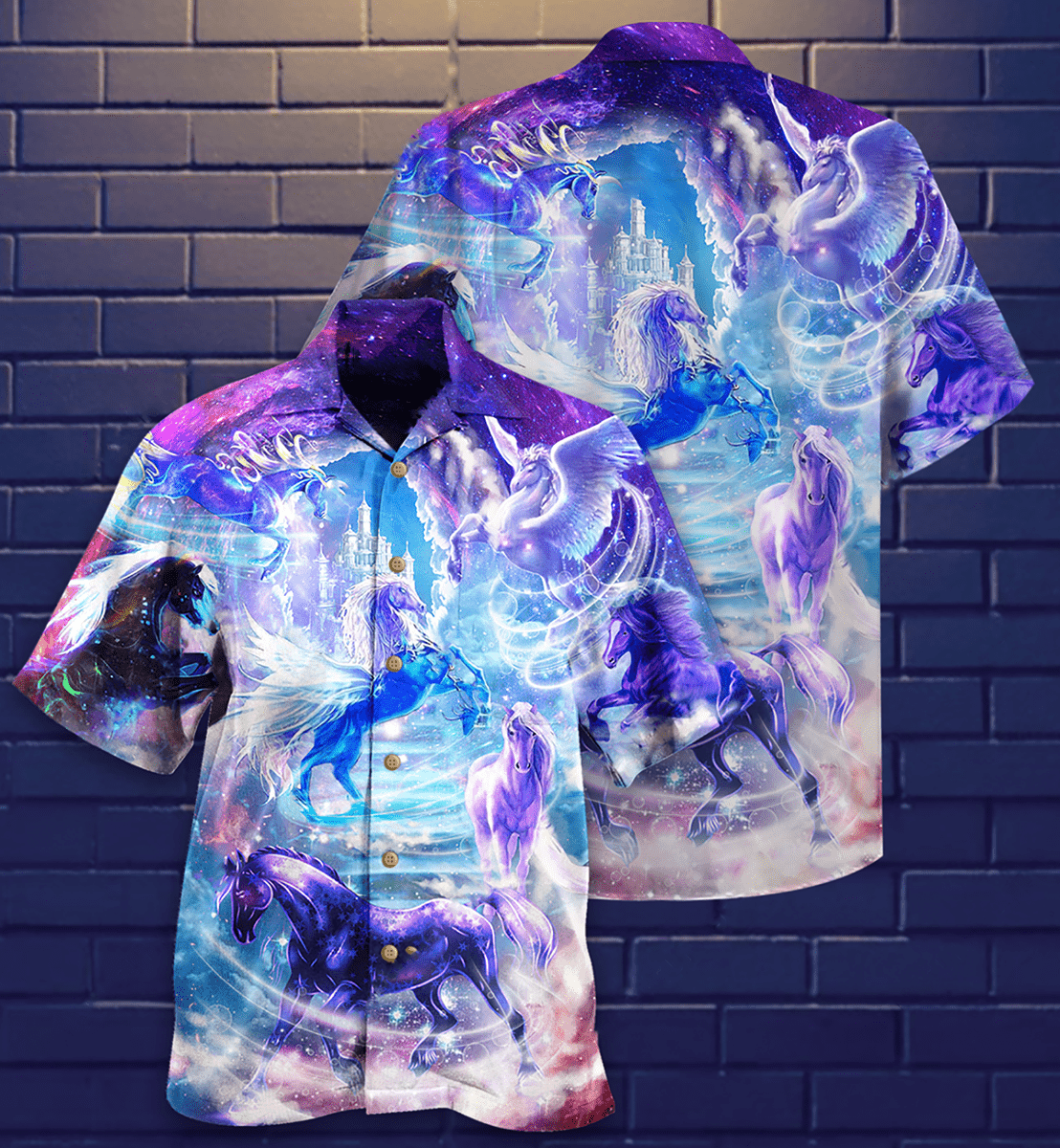 Horse Fly To The Galaxy Hawaiian Shirt For Men Women