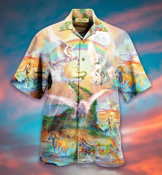 Horse Hawaiian Shirt For Men Women