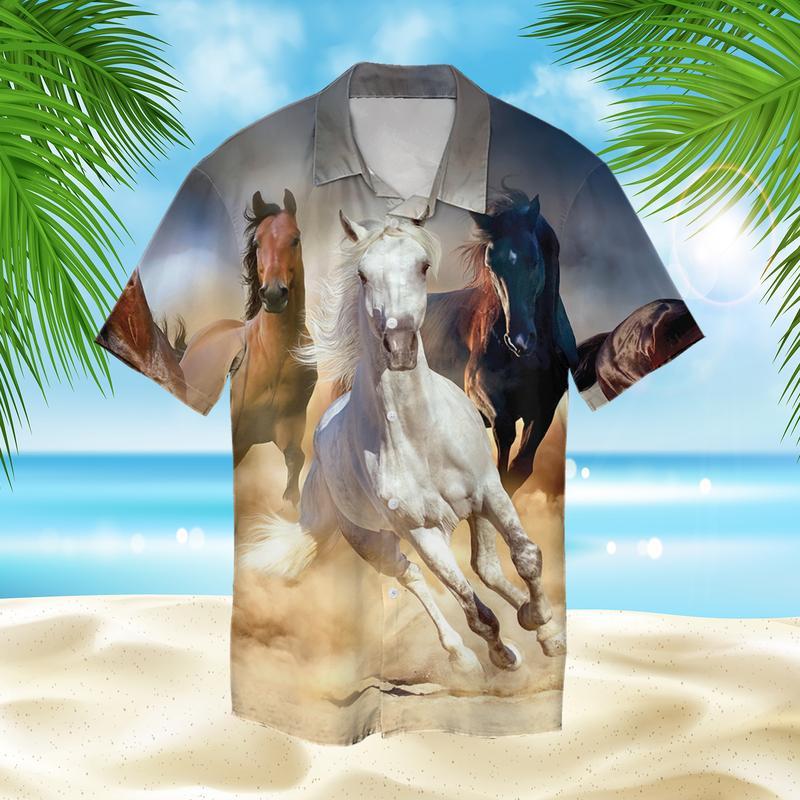 Horse Hawaiian Shirt For Men Women