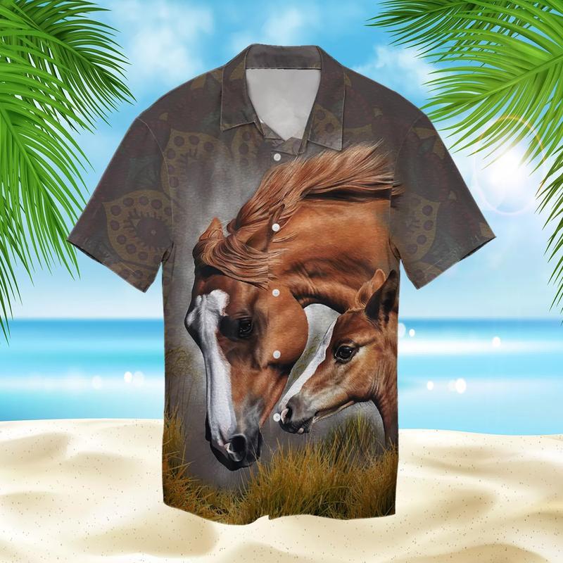 Horse Hawaiian Shirt For Men Women