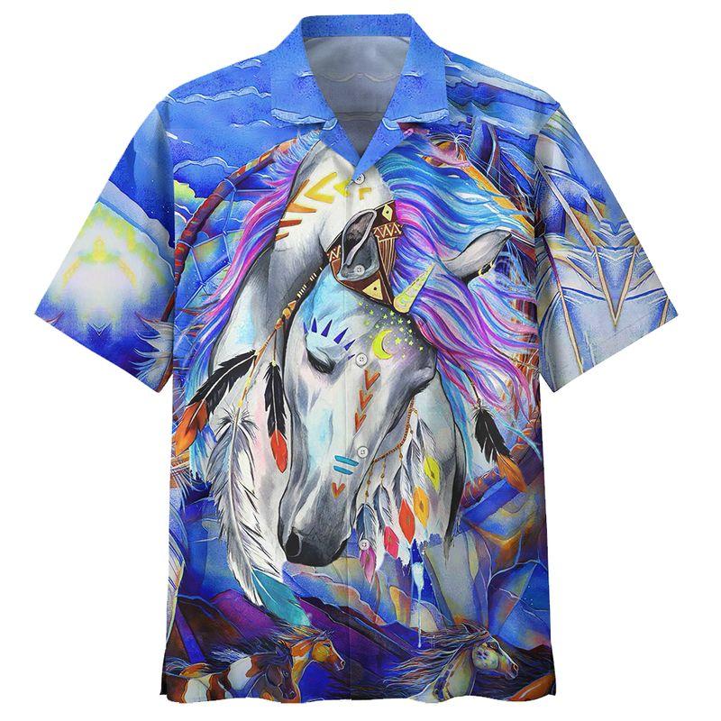 Horse Hawaiian Shirt For Men Women