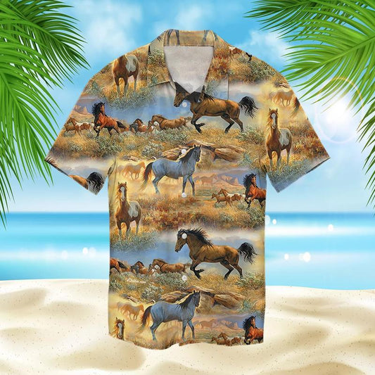 Horse Hawaiian Shirt For Men Women