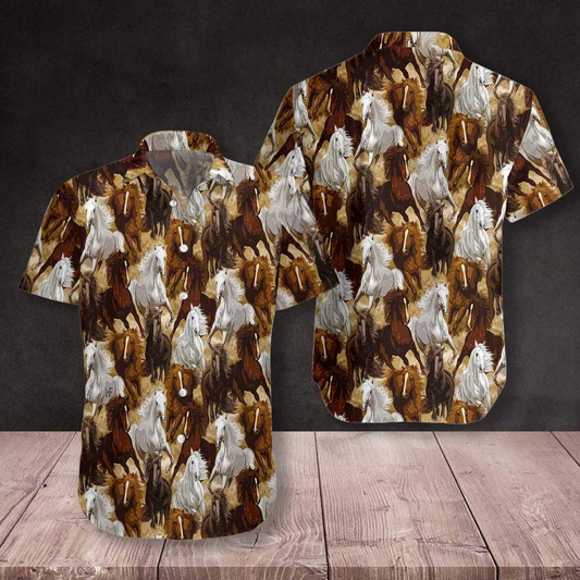 Horse Hawaiian Shirt For Men Women | Kurobase