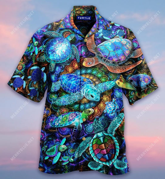 Life Is Better With Turtles Colorful Awesome Hawaiian Shirt For Men Women