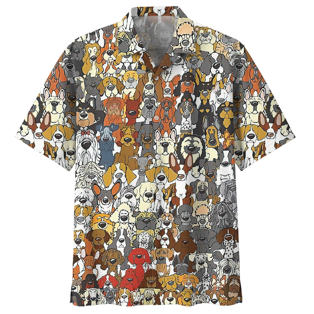 List Of Golden Retriever Dog Hawaiian Shirt Red For Men Women