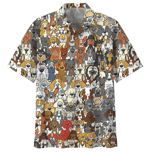 List Of Golden Retriever Dog Hawaiian Shirt Red For Men Women