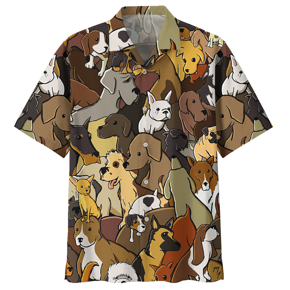 List Of Golden Retriever Dog Hawaiian Shirt For Men Women