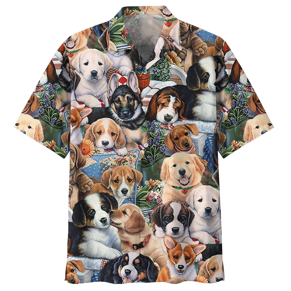 List Of Golden Retriever Dog Hawaiian Shirt For Men Women