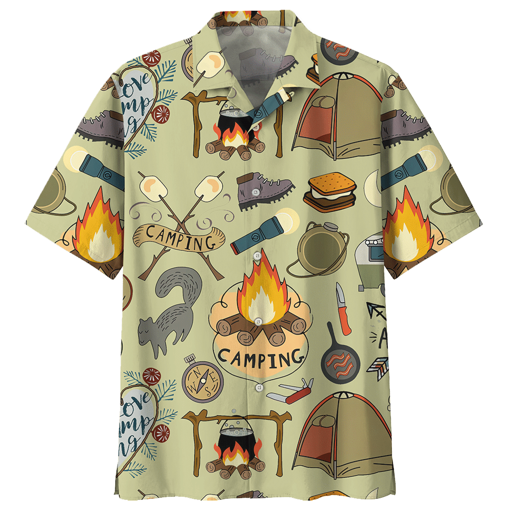 Love Camping Hawaiian Shirt For Men Women