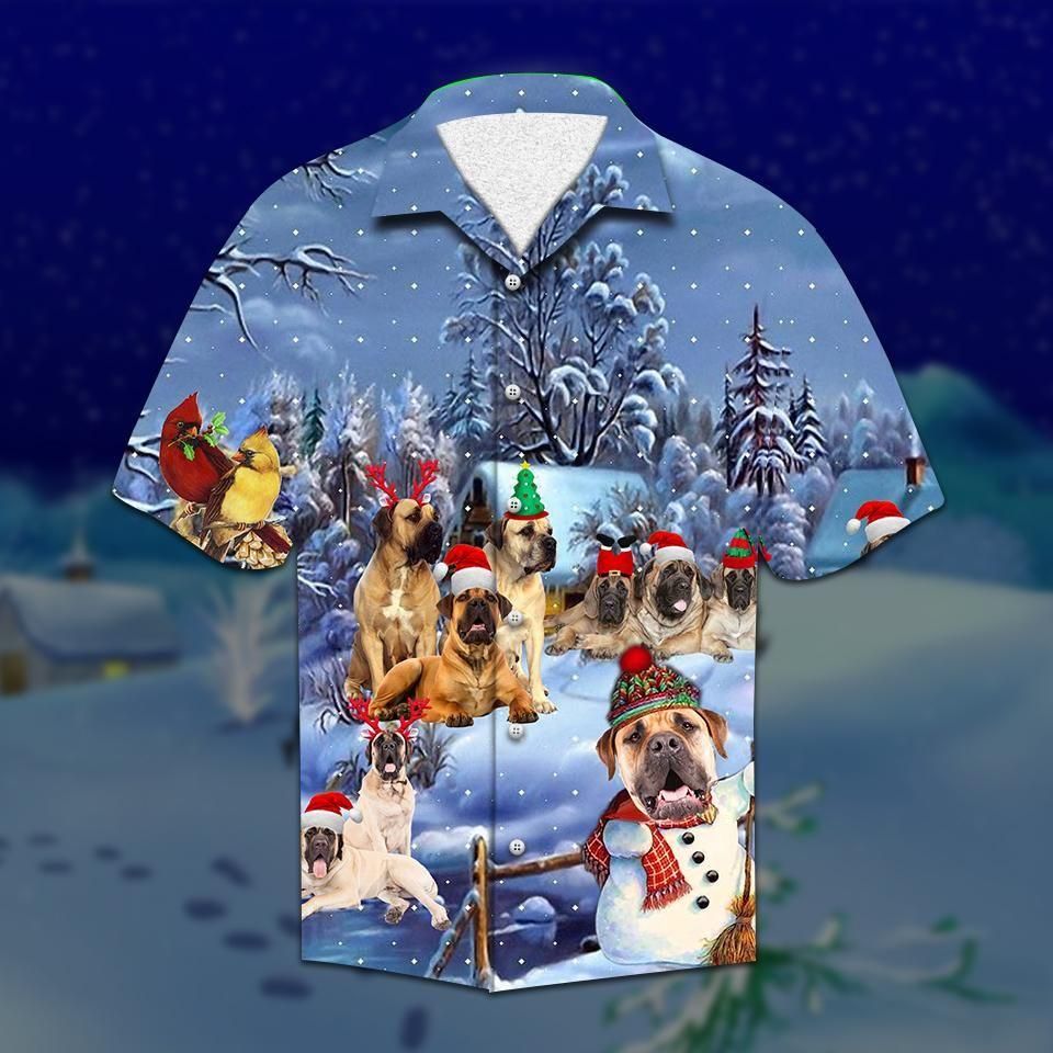 Mastiff Christmas Colorful Best Hawaiian Shirt For Men Women