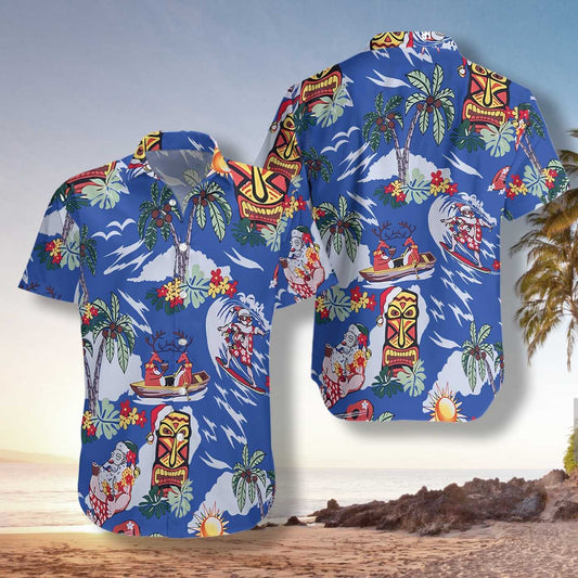 Merry Christmas Santa Claus Hawaiian Shirt For Men Women