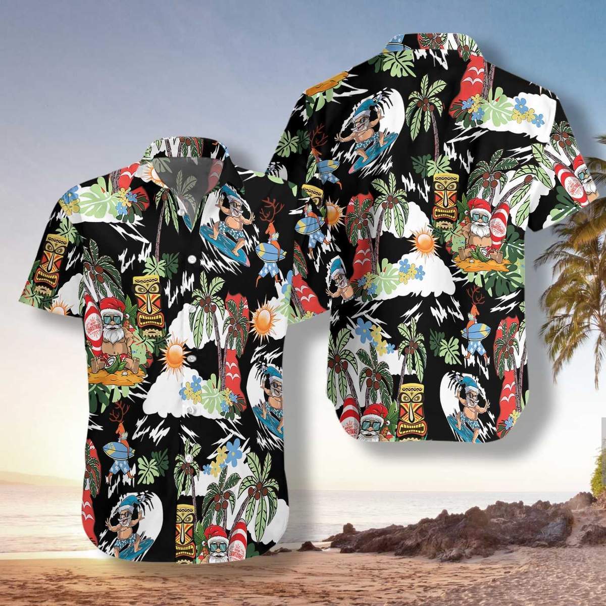 Merry Christmas Santa Claus Hawaiian Shirt For Men Women