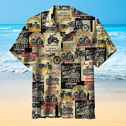 Motorcycle Hawaiian Shirt For Men Women