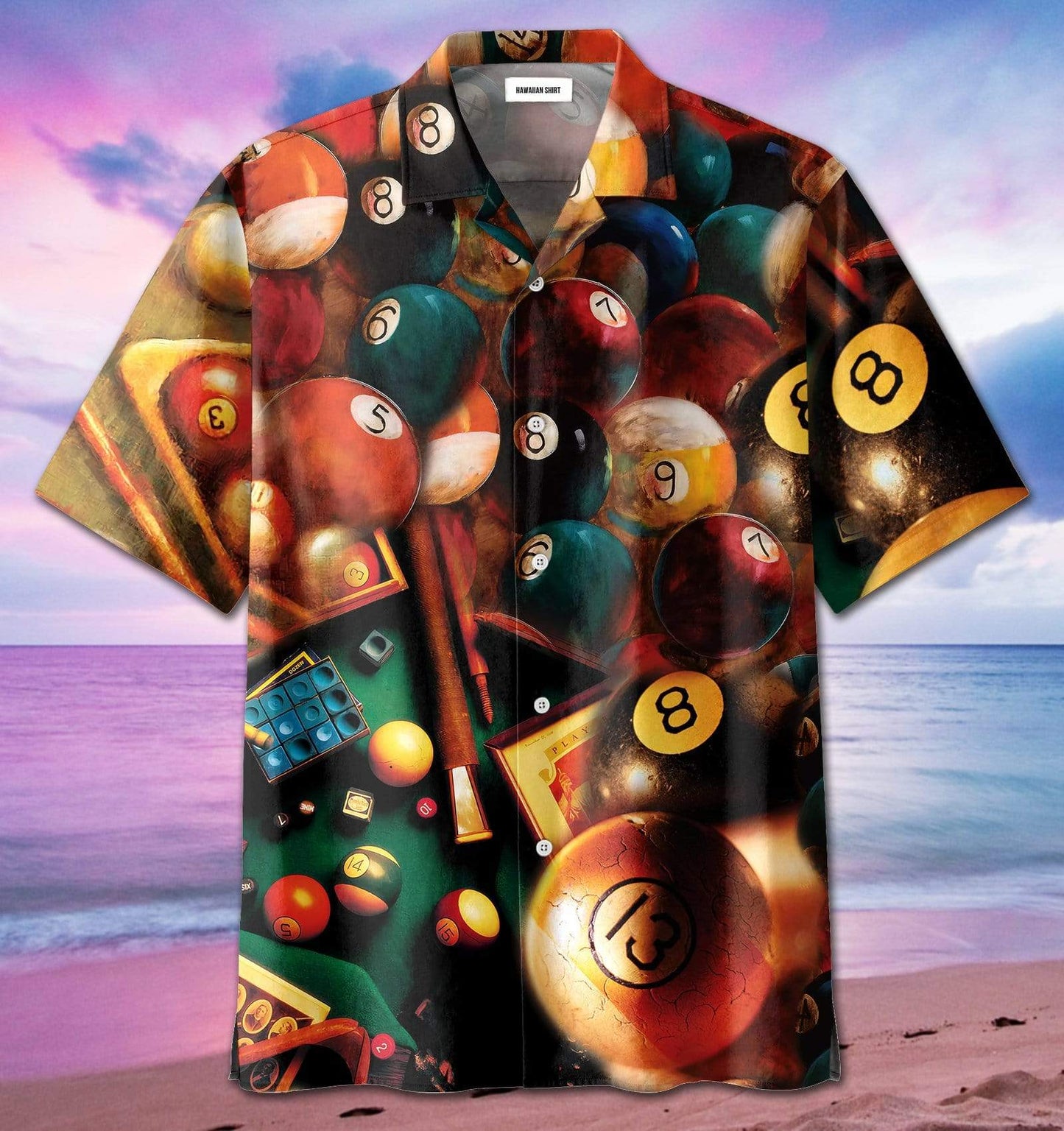 Never Give Up Until The Last Ball Billards Hawaiian Shirt For Men Women