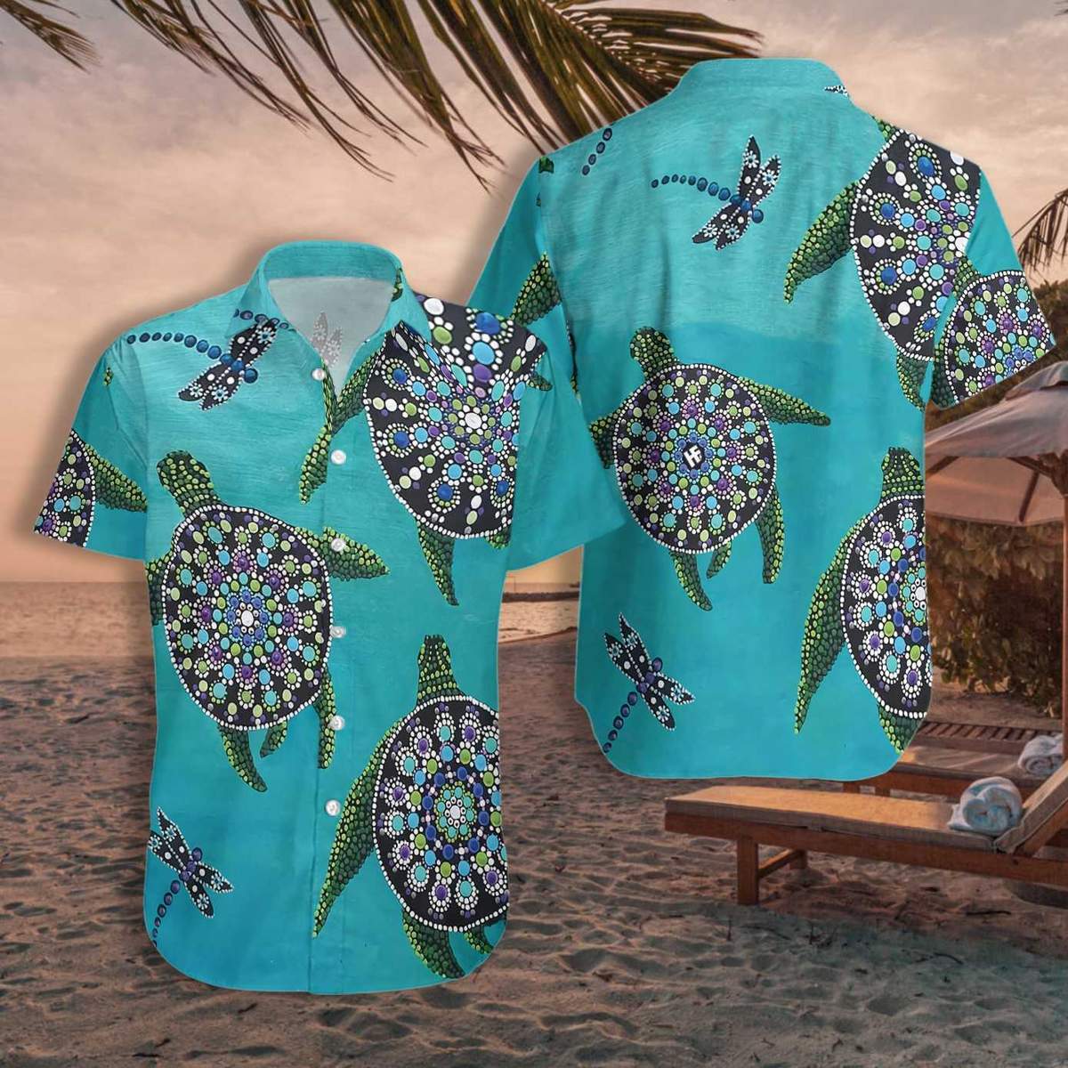 Rock Turtle Hawaiian Shirt For Men Women