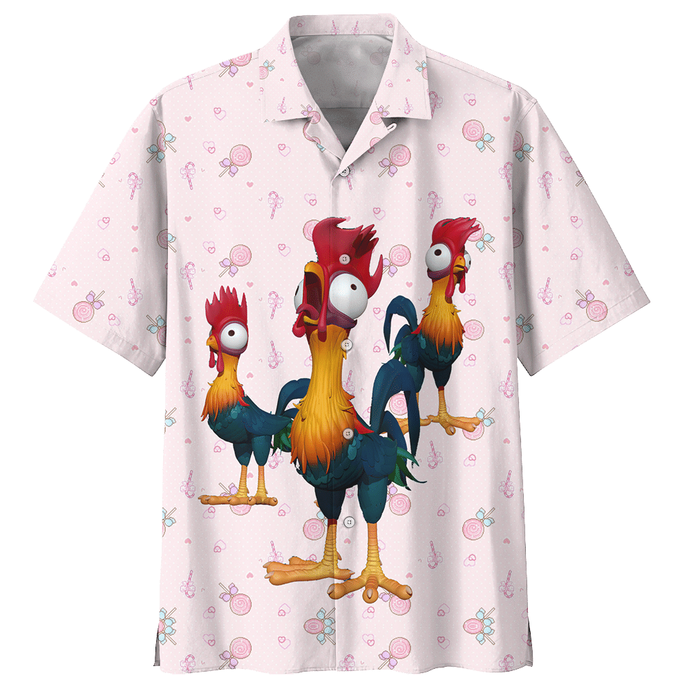 Rooster Chicken Hawaiian Shirt Clothing Navy For Men Women