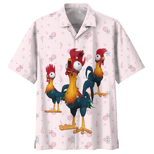 Rooster Chicken Hawaiian Shirt Clothing Navy For Men Women