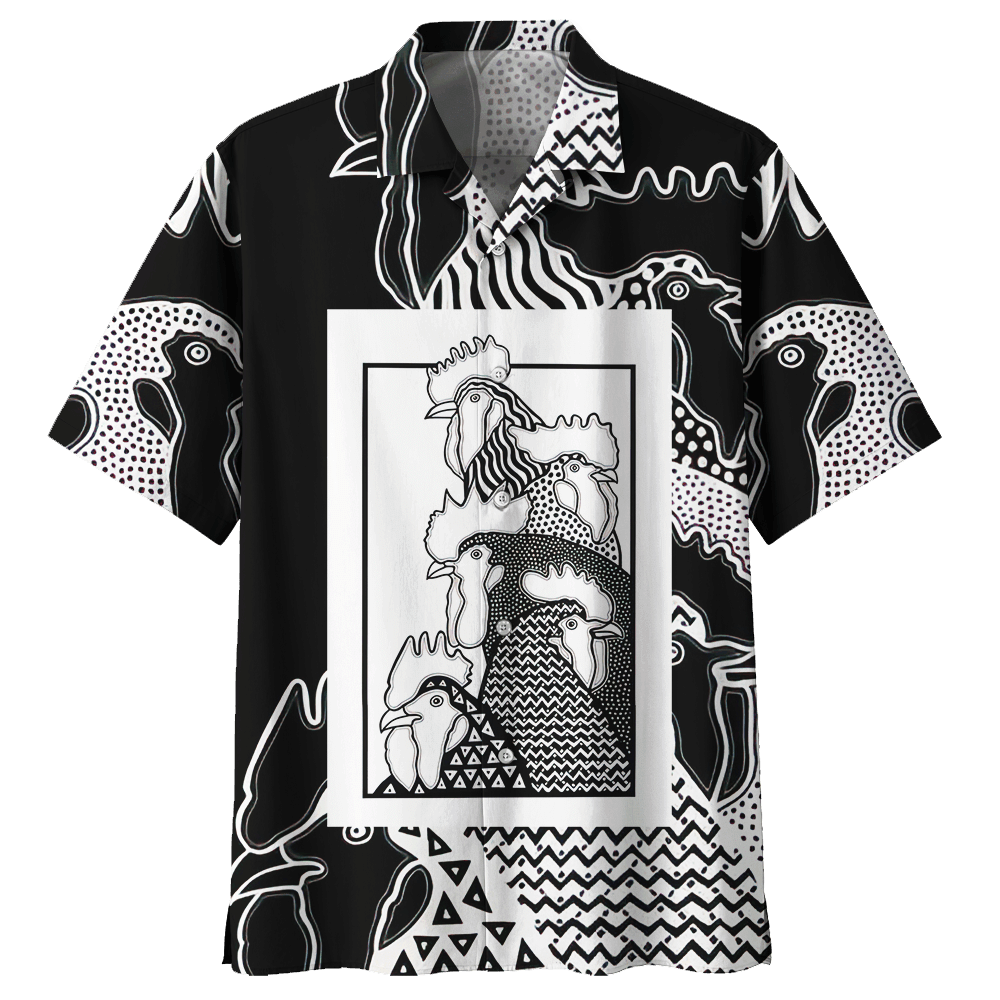 Rooster Chicken Hawaiian Shirt For Men Women