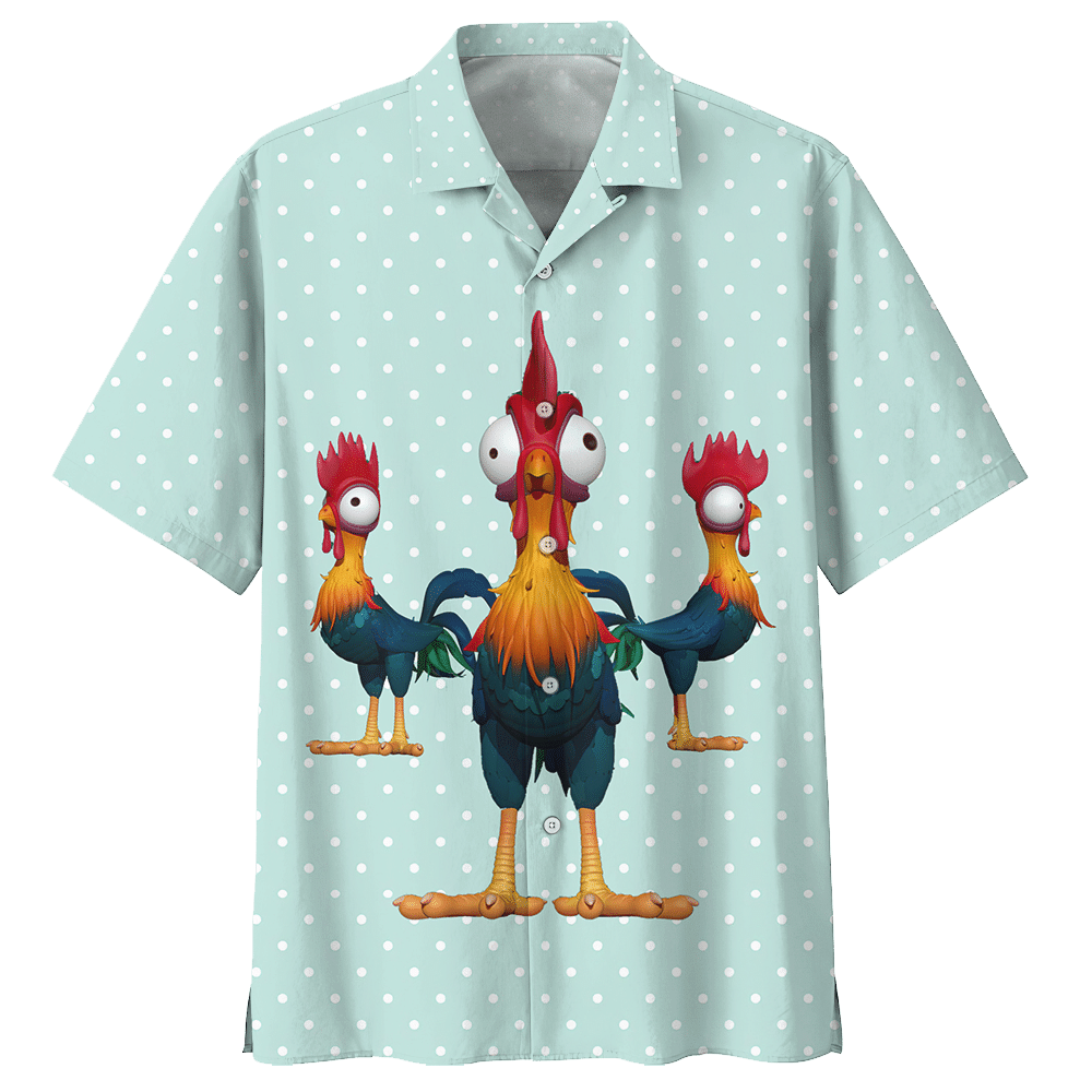 Rooster Chicken Hawaiian Shirt For Men Women