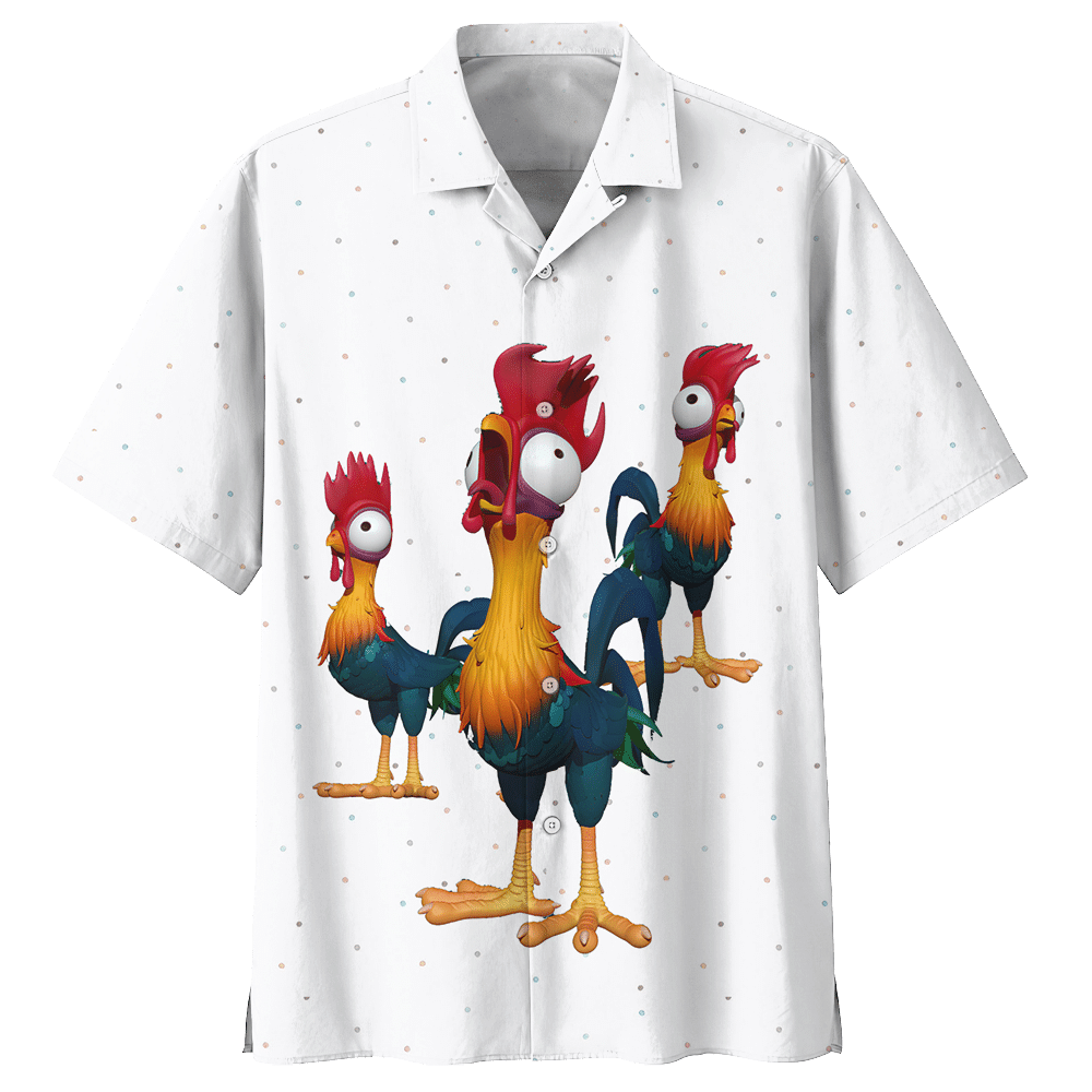 Rooster Chicken Hawaiian Shirt For Men Women