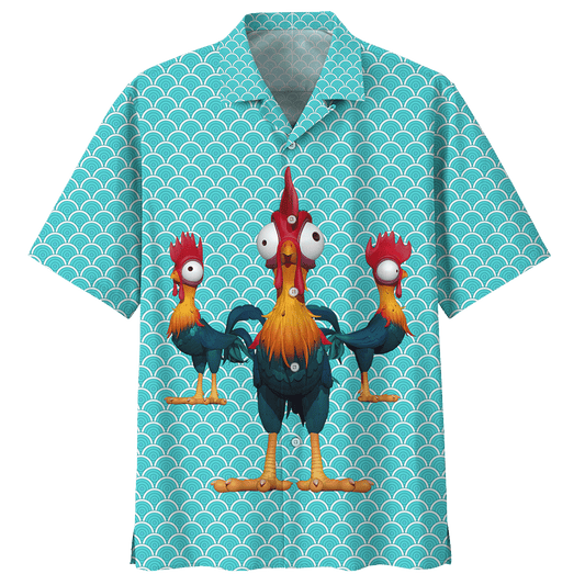 Rooster Chicken Hawaiian Shirt For Men Women