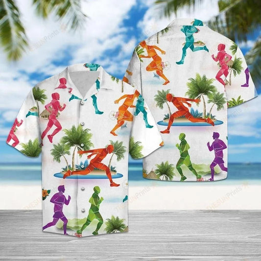 Running Lover Multicolor Best Design Hawaiian Shirt For Men Women