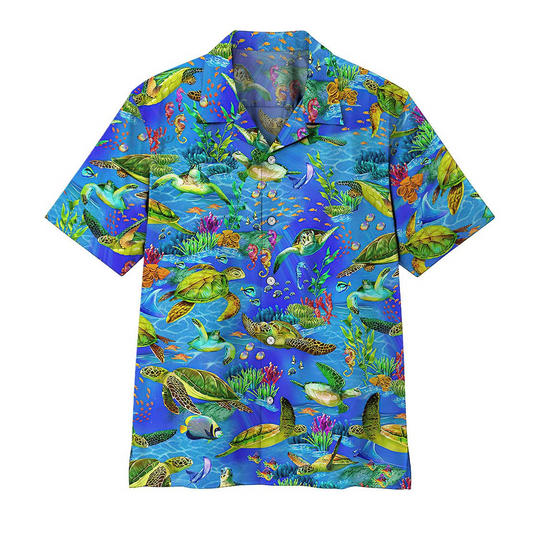 Sea Turtle Hawaiian Shirt For Men Women