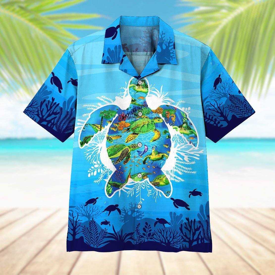 Sea Turtle Hawaiian Shirt For Men Women