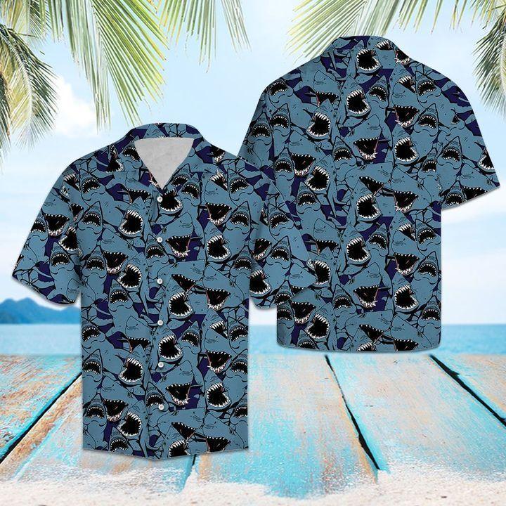 Shark Hawaiian Shirt For Men Women