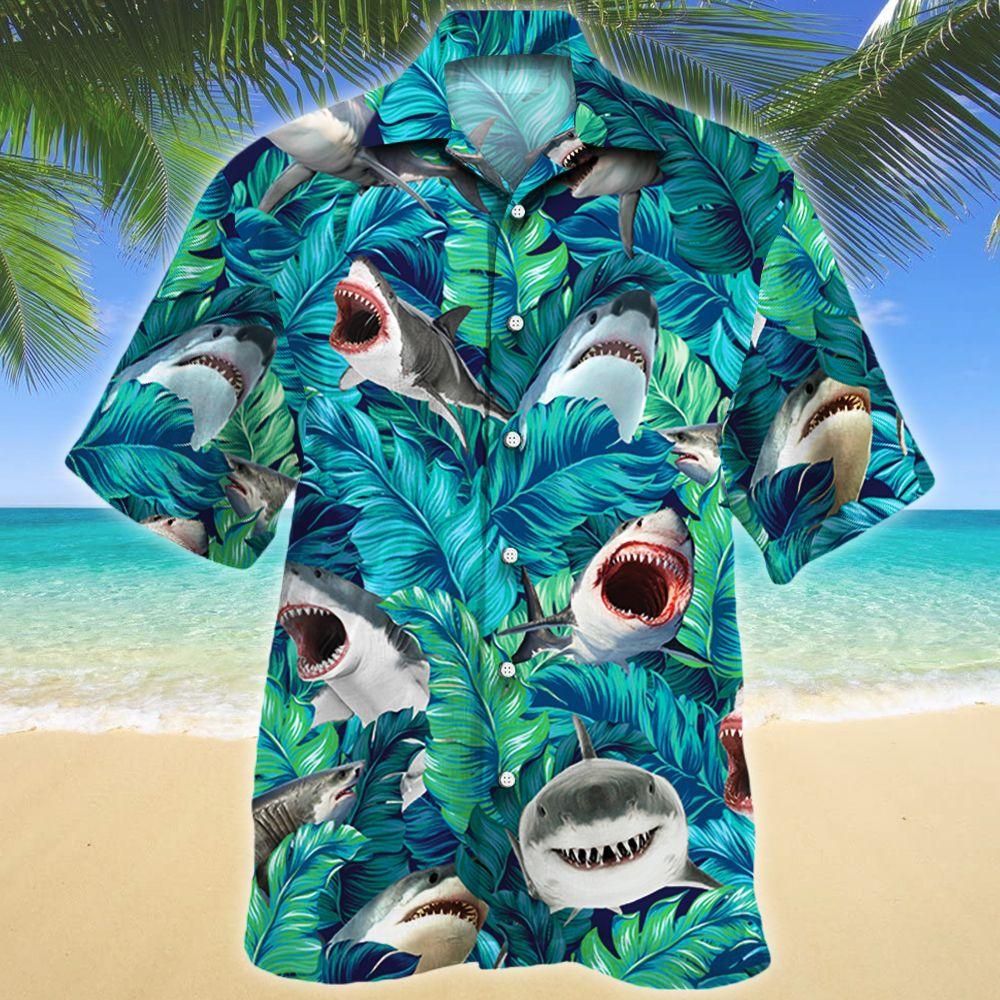 Shark Lovers Gift Hawaiian Shirt For Men Women