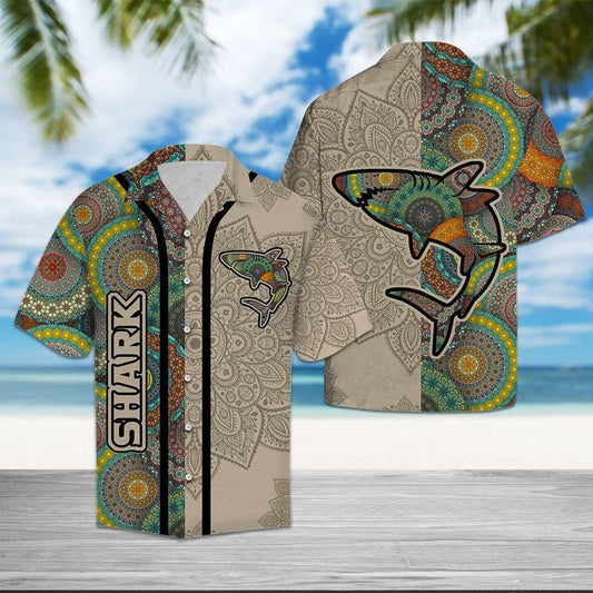 Shark Mandala Multicolor Nice Design Hawaiian Shirt For Men Women