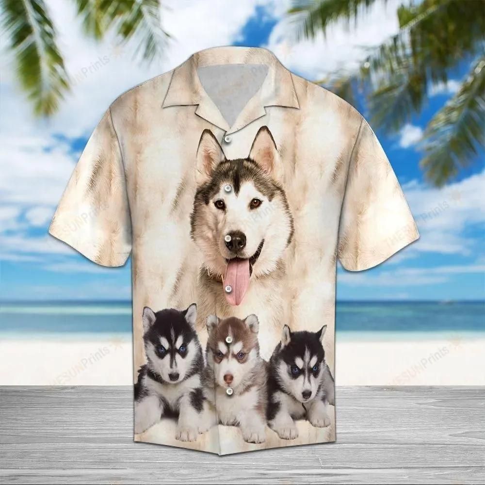 Siberian Husky Cream Best Design Hawaiian Shirt For Men Women